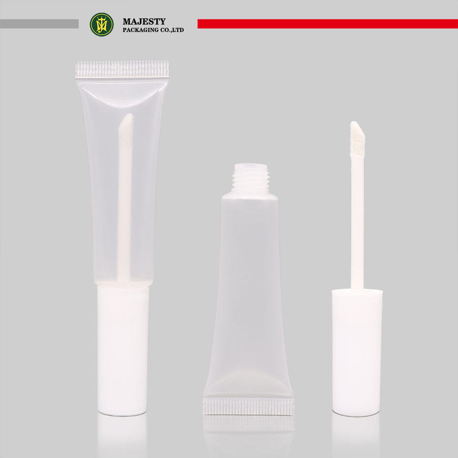 Envases de brillo de labios personalizados, tubo de rímel con aplicador de cepillo, etiqueta privada de alta calidad, 3 ~ 5 Ml, vacío transparente