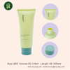 Envase de tubo de plástico con tapón de rosca de dispensación media, adecuado para limpiador Facial, loción facial, crema, envase cosmético vacío