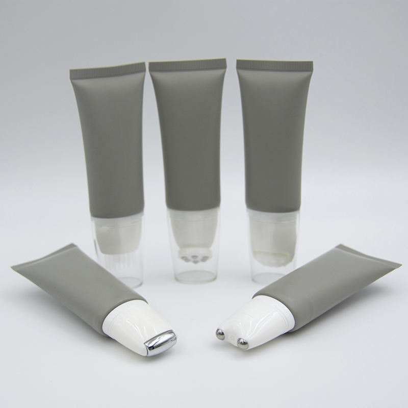 Precio de fábrica, tubo aplicador de bola de rodillo de aleación de Zinc multifunción, crema para ojos, masaje, embalaje de cosméticos, tubos de plástico