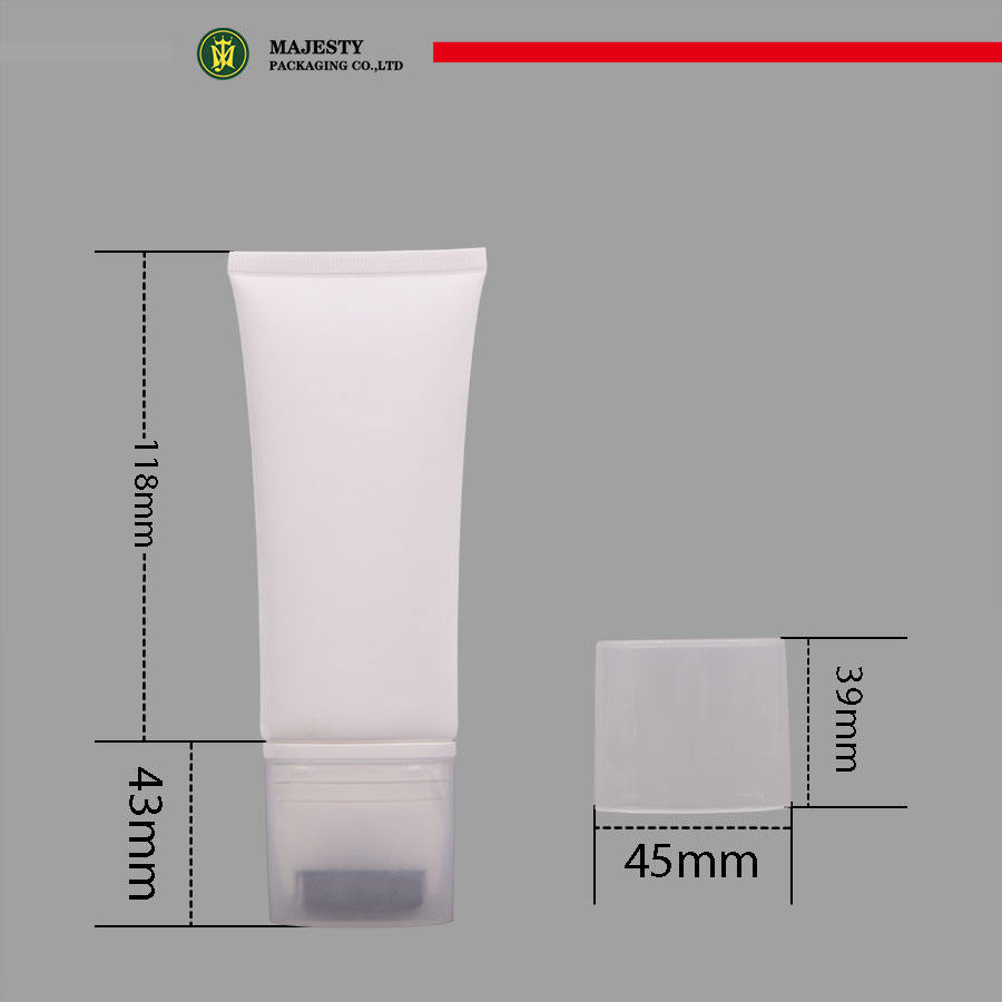 Tubo cosmético para loción corporal, crema de masaje corporal y aplicador de interruptor de rodillo, tubo de embalaje de plástico vacío