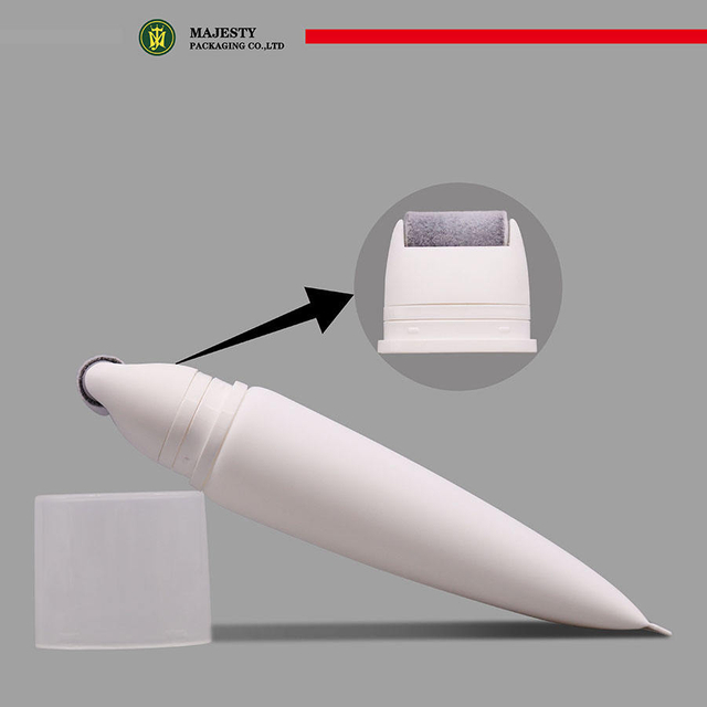 Tubo cosmético para loción corporal, crema de masaje corporal y aplicador de interruptor de rodillo, tubo de embalaje de plástico vacío