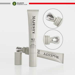 Tubo aplicador de aleación de zinc personalizado, 10ml, 15ml, 20ml, tubo aplicador de plástico para cosméticos, crema para ojos y protector solar