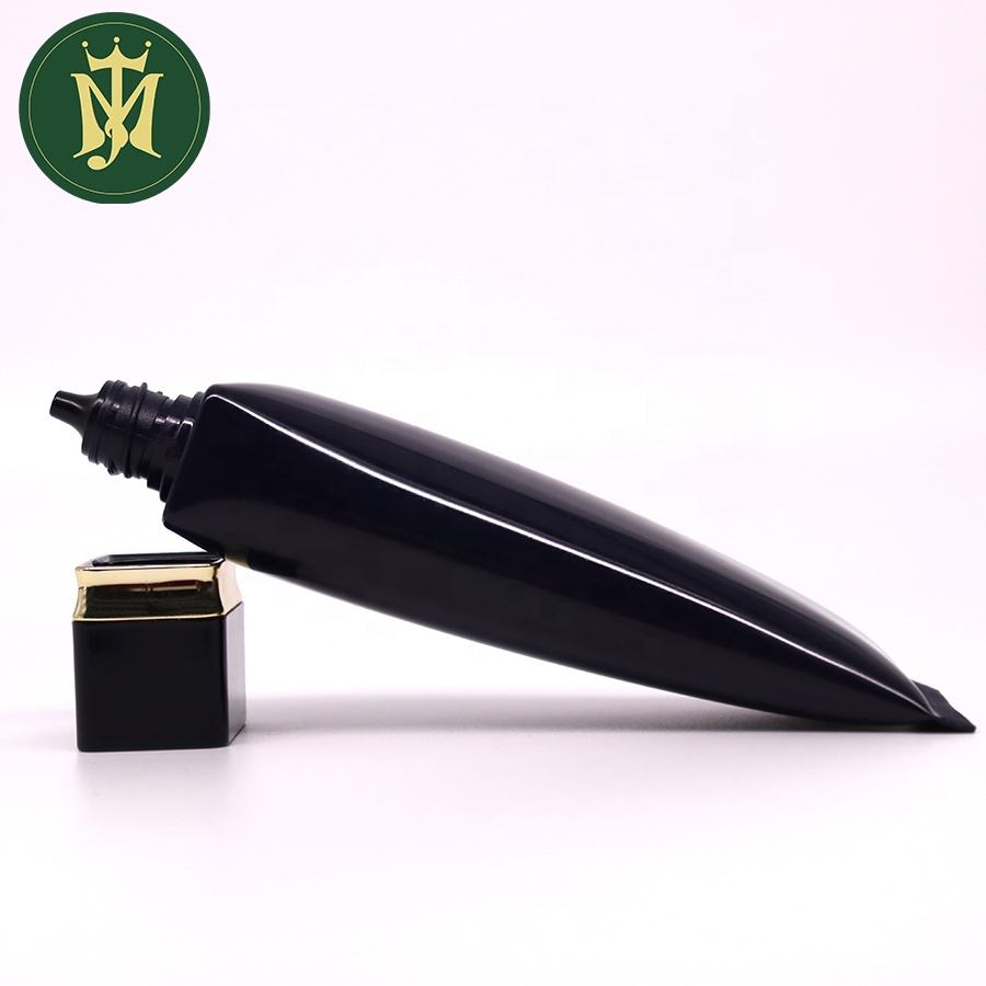 Tubo vacío de plástico de 15ml-70ml, tapa cuadrada, tubo redondo, protector solar, loción corporal, tubo de base, embalaje cosmético de plástico para el cuidado de la piel