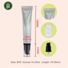 Tubo cosmético de plástico para crema para ojos, aplicador multifuncional, tubo redondo, embalaje de tubo vacío, 10ml, 15ml, 30ml, tamaño múltiple