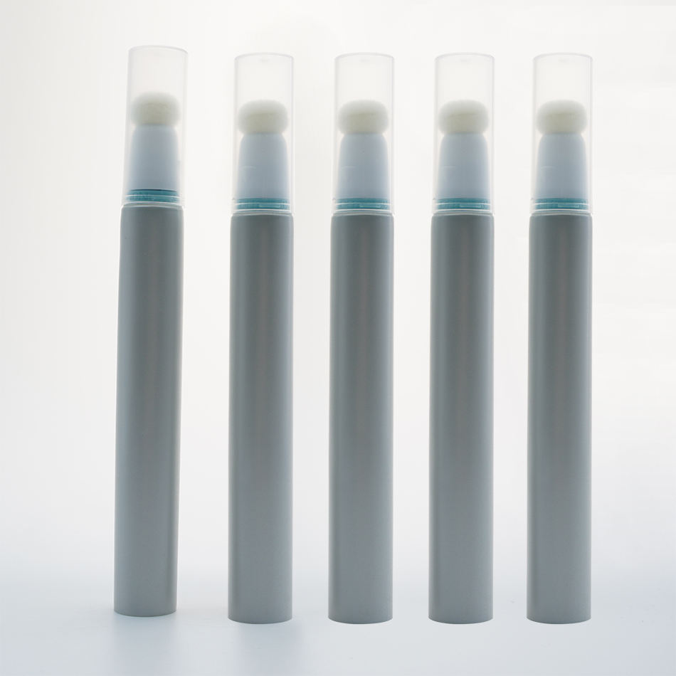 Tubo de plástico de pequeño volumen, embalaje de 5ml, 10ml, 15ml, colorete líquido, tubo corrector líquido, aplicador de cepillo de esponja suave, tubo cosmético