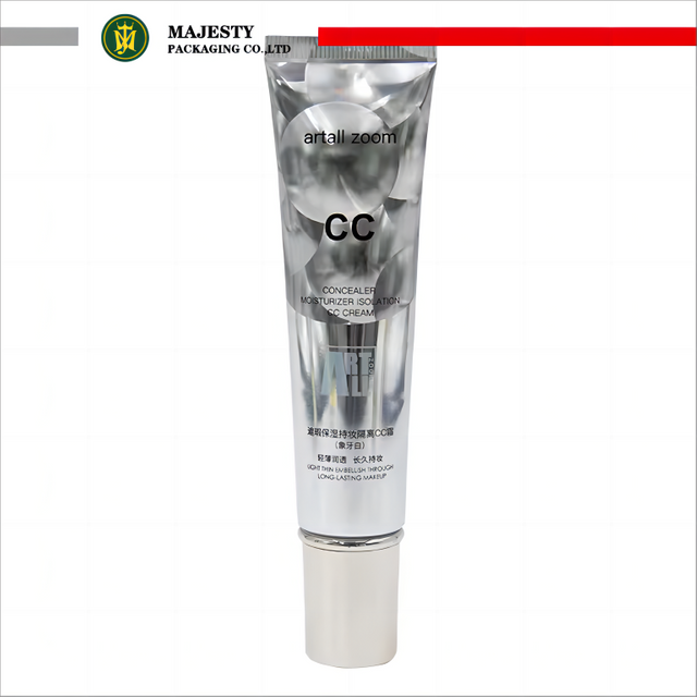 Tubo de plástico suave personalizado de 19mm, Material ABL, contenedor de crema BB, protector solar, tubo vacío plateado impreso con láser, cosméticos