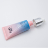 Tubo exprimidor con bomba sin aire de 30ml y 50ml para base BB Eye Cream, tubos cosméticos suaves de plástico para el cuidado de la piel, limpiador solar y facial