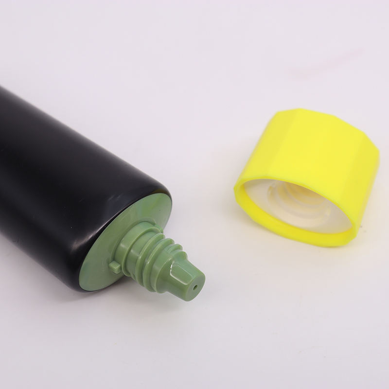 Tubo vacío personalizado para apretar SPF 50 SunCream, base líquida, tubo de crema facial, embalaje para cosméticos de protección solar con tapón de rosca