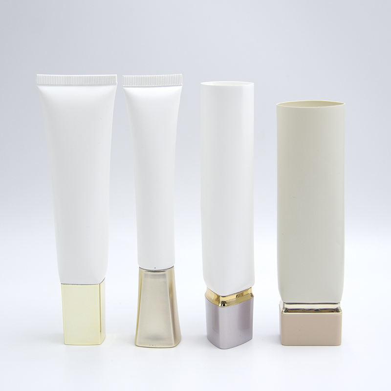 Tubo de embalaje cosmético vacío de diferente forma OEM para el cuidado de la piel Crema de manos Crema de base con tapón de rosca para máscara protector solar
