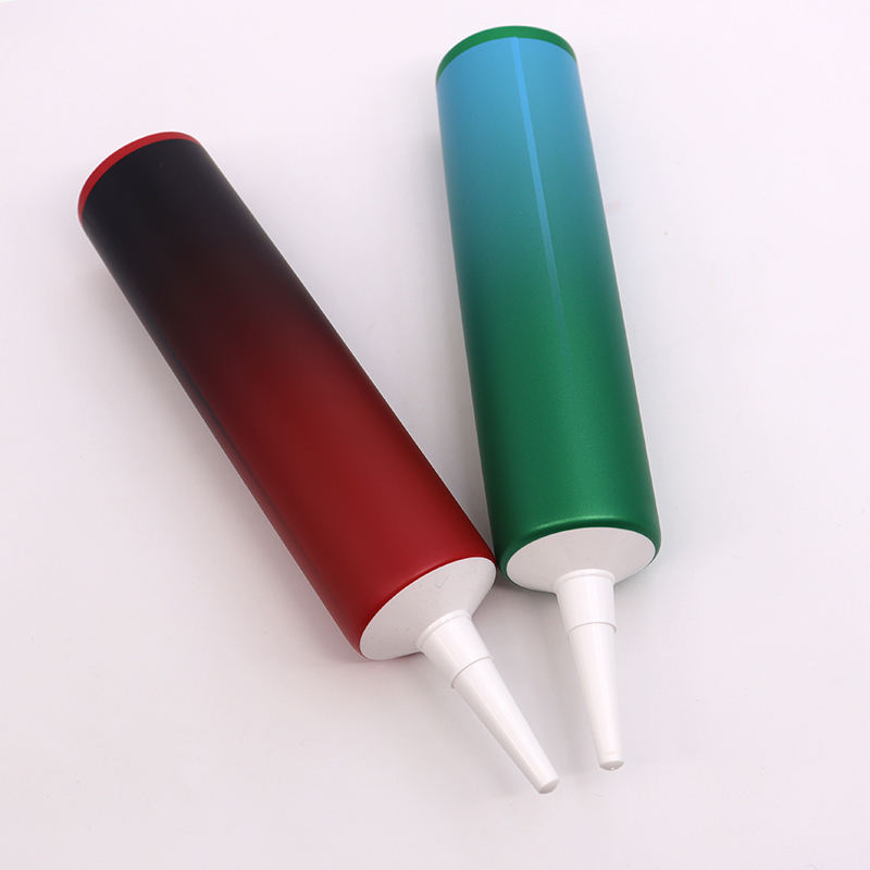 Tubo de plástico OEM PE con boquilla larga para sellador acrílico de masilla, relleno de calafateo de silicona pintable para reparación de paredes y ventanas