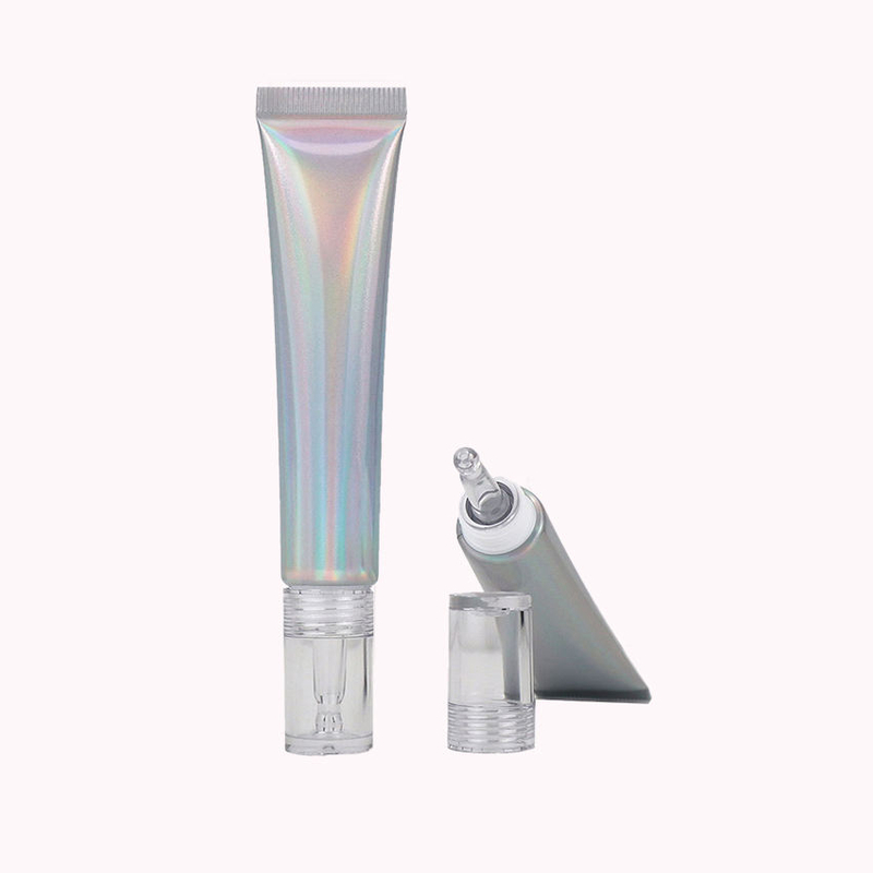 Tubo láser de plástico suave para apretar, 20ml, 20G, con punta para boquilla, embalaje, Gel reparador, cosméticos para crema de ojos con protección solar