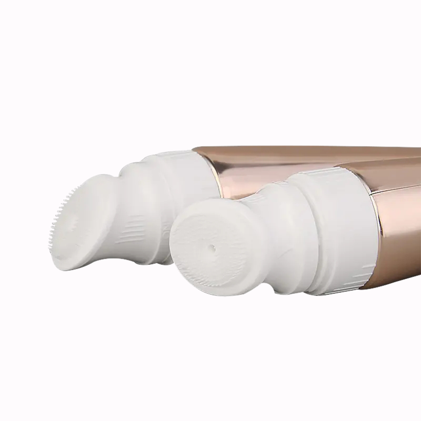 Cepillo de silicona personalizado, cabezal de cepillo de tubo ABL con embalaje de plástico PE, limpiador Facial de masaje para el cuidado de la piel, máscara de labios con protección solar