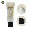 Etiquetado personalizado Tubos cosméticos de compresión suave, limpiador facial, tubo de embalaje de plástico con prensa, tapa abierta, embalaje para cuidado de la piel