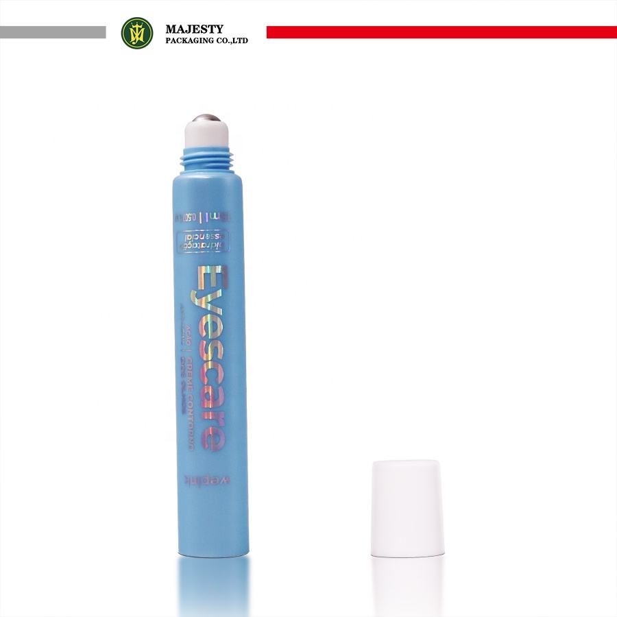 OEM/ODM Envases cosméticos personalizables Tubo de plástico blando multifuncional con cabezal de bola de masaje para cosméticos Crema para ojos