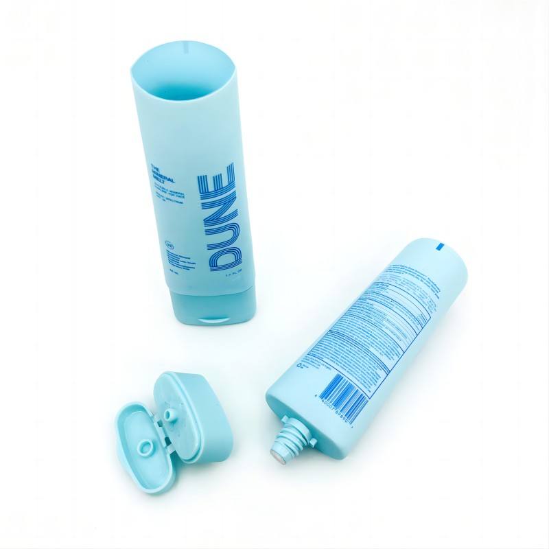 Vacío personalizado 50ml/60ml PE tubo Flip Cover base líquida BB CC crema crema de manos máscara crema para ojos embalaje limpiador