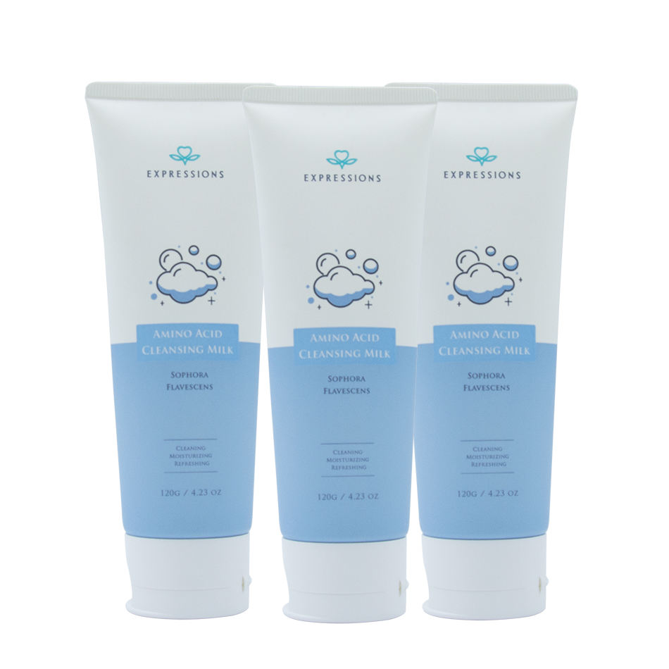 Tubo de plástico vacío exprimible de 80ml/100ml/150ml de fábrica OEM con tapa abatible para limpiador facial, protector solar, embalaje de crema para ojos