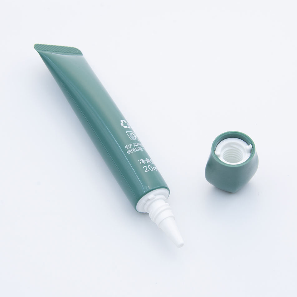 Empaquetado vacío modificado para requisitos particulares de los cosméticos del top del tapón de tuerca del tubo del apretón de la crema del ojo de 10ml 15ml 20ml