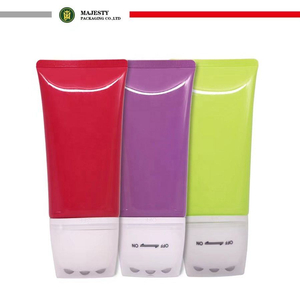 Serie de masaje de bolas con logotipo personalizado directo de fábrica, tubos vacíos para apretar, embalaje cosmético de plástico ecológico, serigrafía