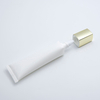 Tubo de gel limpiador facial para el cuidado de la piel, plástico cosmético suave de forma cuadrada OEM, 50ml, uso para maquillaje y suero con tapa de rosca