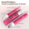 Tubo de crema eléctrico de ojos eléctrico de 15 ml personalizado con aplicador de metal Tubo de embalaje cosmético de color rosa