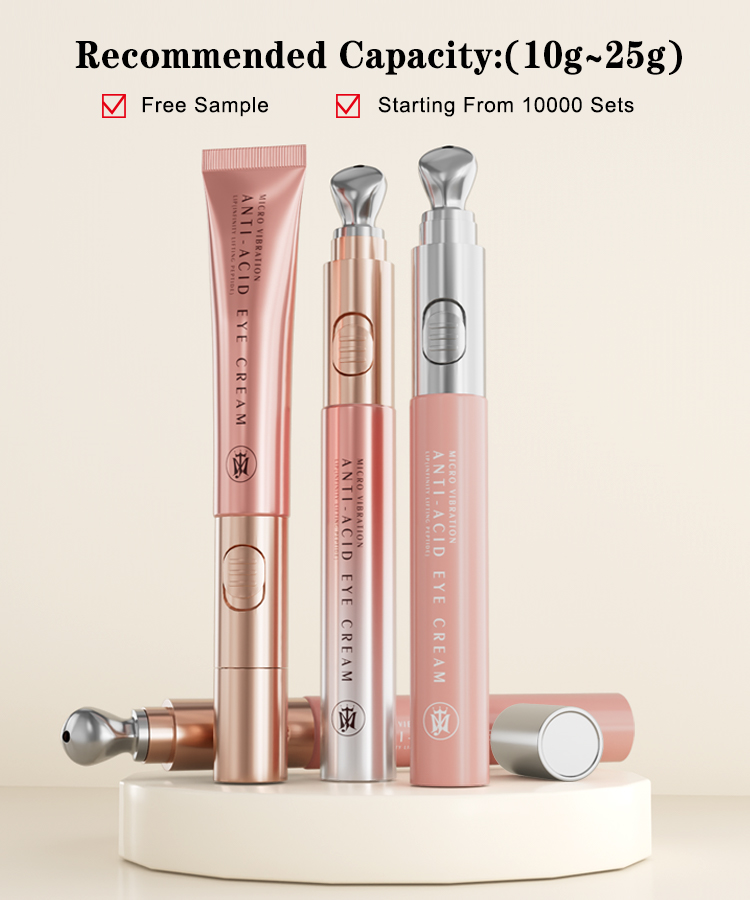 Tubo de crema de ojos vacío 