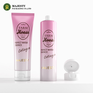 100 ml 150 ml Tubo de embalaje vacío Tubo de crema para carrocería de color rosa con tapa superior