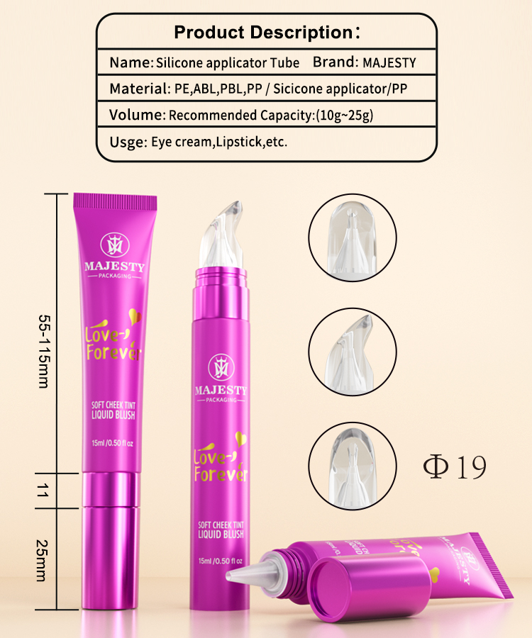 LipTube personalizable con aplicador de silicona 