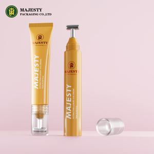 Tubo de crema de ojos de logotipo personalizado con aplicador de aleación de zinc