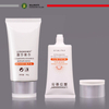 Tubo suave cosmético de plástico OEM ODM para embalaje de protección solar Tubo de embalaje de crema BB con embalaje de crema solar de forma ovalada