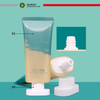 Envase de tubo de plástico vacío, crema BB, protector solar, crema de manos, tubo ovalado, cuidado de la piel, tubo de plástico cosmético, embalaje de 50ml