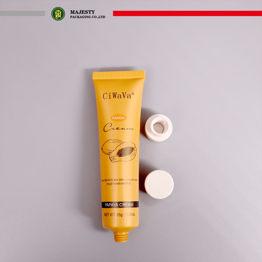 Recién llegado, tapa de cerámica, tubo de crema facial, envase de plástico para crema de manos con serigrafía, tubo de embalaje cosmético