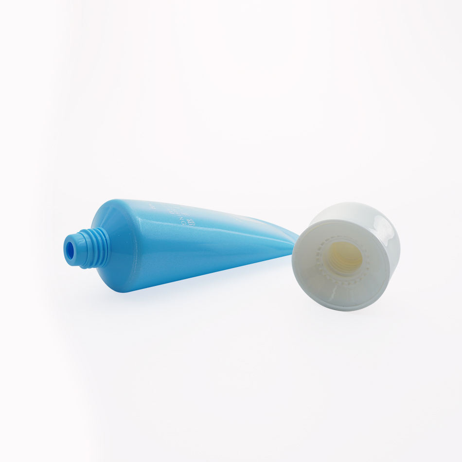 Tubo de plástico vacío para cuidado de la piel, loción, crema de manos, protector solar, tubo de plástico PE, embalaje de tubo cosmético, apretón suave, 50ml