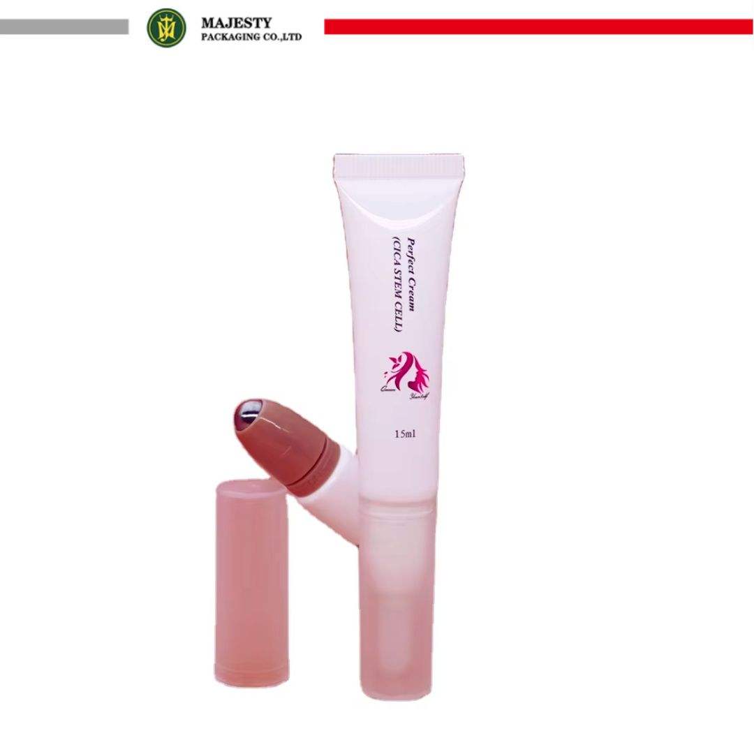 Aplicador enrollable de embalaje de tubo vacío, bueno para perfume, lápiz labial, bálsamo labial, crema para ojos, embalaje de tubo de plástico, embalaje cosmético