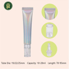 Envase de crema para ojos personalizado, tubo de PE suave plateado de 10ml y 20ml con etiqueta UV para cosméticos, tubo ABL, tubo exprimidor