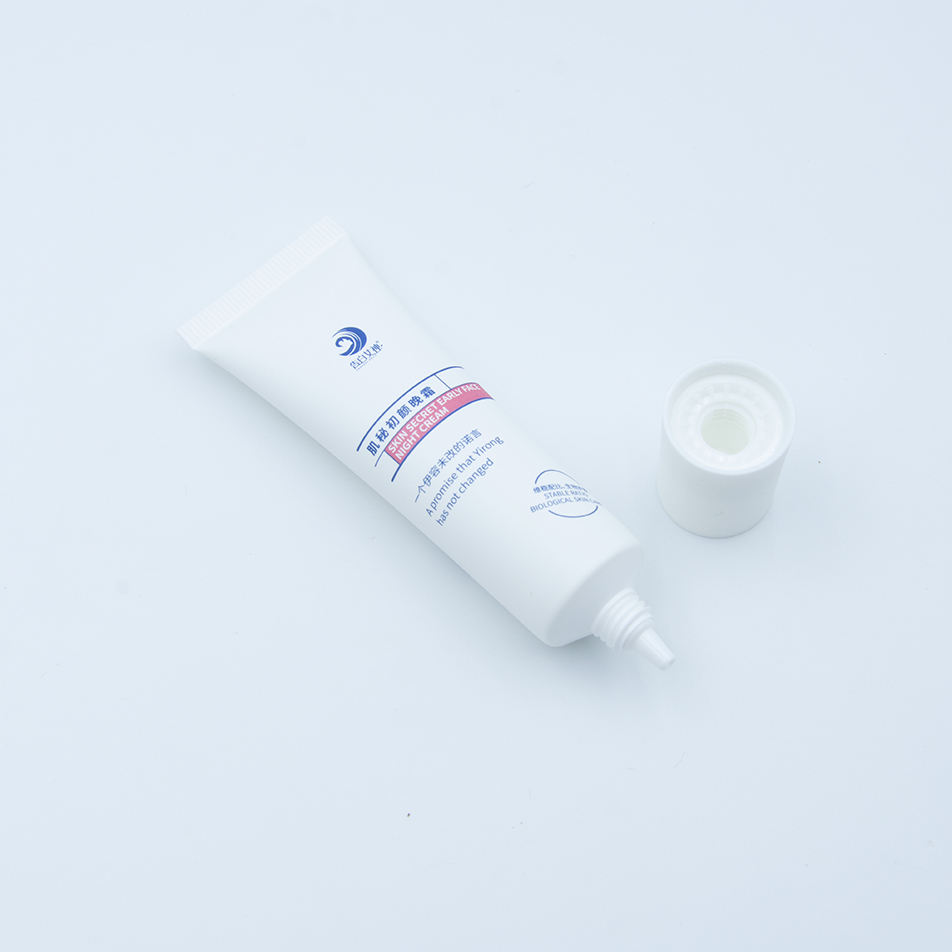 Tubo de boquilla larga de 30g para embalaje, protector solar facial, champú, máscara limpiadora, cosméticos, plástico vacío, suave, tubo de crema cosmética para ojos