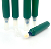 Envases de bálsamo labial personalizados, redondos de plástico, respetuosos con el medio ambiente, populares, con aplicador flocado, protector solar, crema para ojos, máscaras para el cuidado de la piel