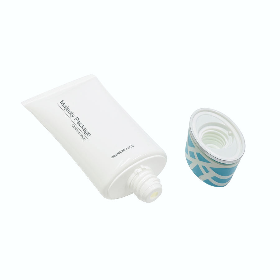 Envases de tubos personalizados, envases cosméticos biodegradables de caña de azúcar, crema de manos de plástico, limpiador facial, tubos exprimidores con tapa giratoria