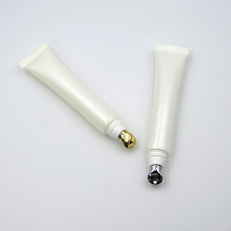 Gran oferta OEM, aplicador de masaje de aleación de Zinc con tubo suave D19 PE de 25ml para lápiz labial, protector solar, limpiador, embalaje de crema para ojos