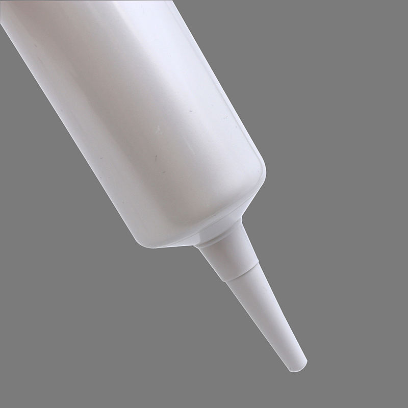 Tubo de plástico OEM PE con boquilla larga para sellador acrílico de masilla, relleno de calafateo de silicona pintable para reparación de paredes y ventanas