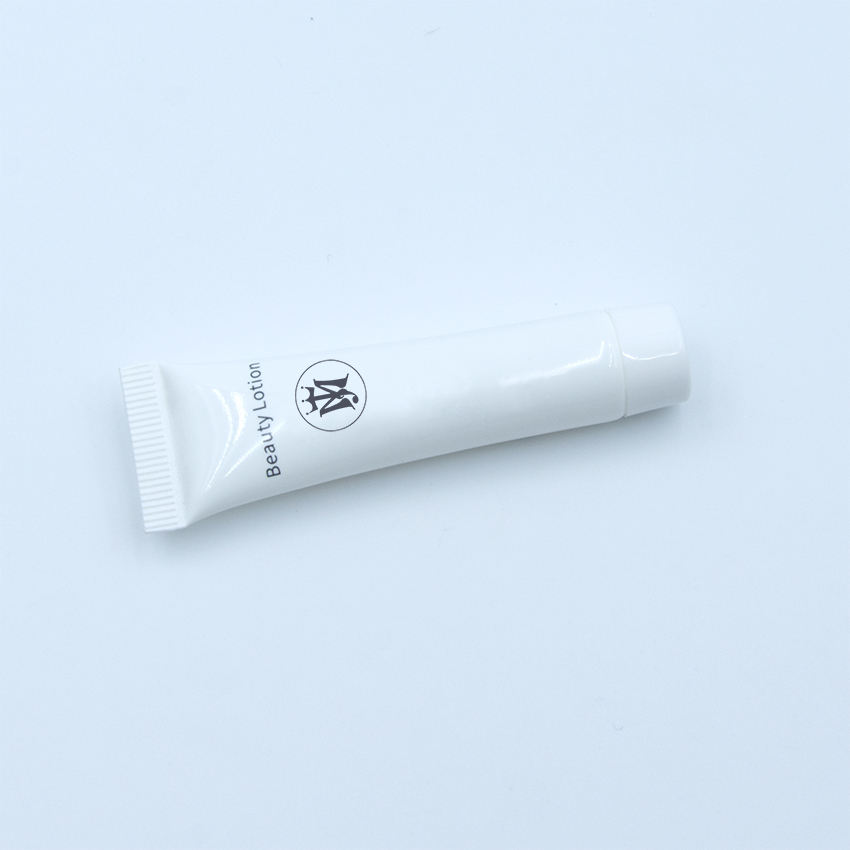 Tubo de embalaje cosmético de PE personalizado para lápiz labial, máscara y gel de crema para ojos, minitubo de maquillaje plano suave