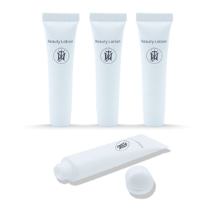Tubo de embalaje cosmético de PE personalizado para lápiz labial, máscara y gel de crema para ojos, minitubo de maquillaje plano suave