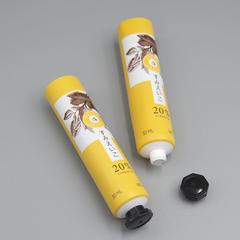 Tubos de papel de aluminio personalizados de 20g-100g para envases cosméticos suaves de crema de manos para limpiador facial con protección solar
