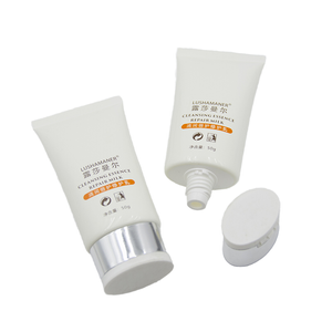 Tubo cosmético de plástico plano con logotipo personalizado para el cuidado de la piel Tubo ovalado para crema BB y protector solar para mascarillas faciales Envases de cosméticos
