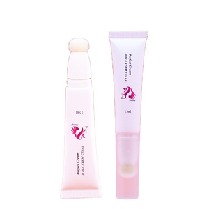 Tubo de brillo de labios vacío de plástico PE, 10ml, cojín de aire flocado, cabezal de esponja de esmalte de labios, tubo de embalaje cosmético, superficie de impresión Offset
