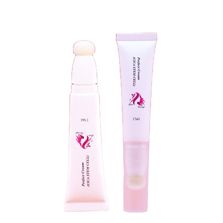 Tubo de brillo de labios vacío de plástico PE, 10ml, cojín de aire flocado, cabezal de esponja de esmalte de labios, tubo de embalaje cosmético, superficie de impresión Offset