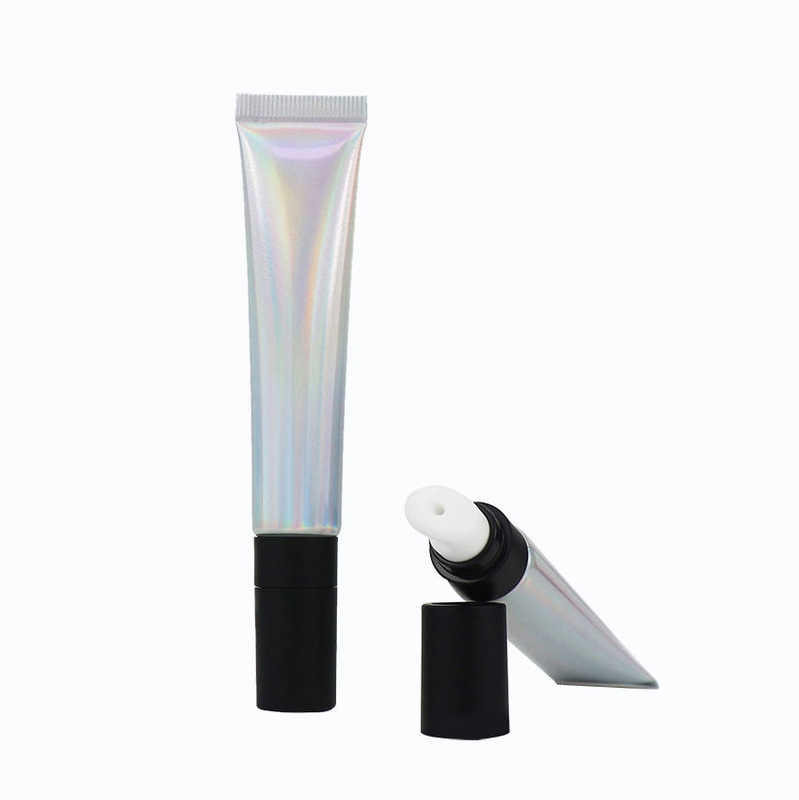 Tubo suave ABL plateado láser de 20g, Envase Cosmético Vacío de 20ml, aplicador de crema para ojos de aluminio, tubos cosméticos de plástico