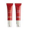 Tubo cosmético de embalaje de líquido protector solar BB, base exprimible vacía personalizada con bomba sin aire para el cuidado de la piel y crema para los ojos