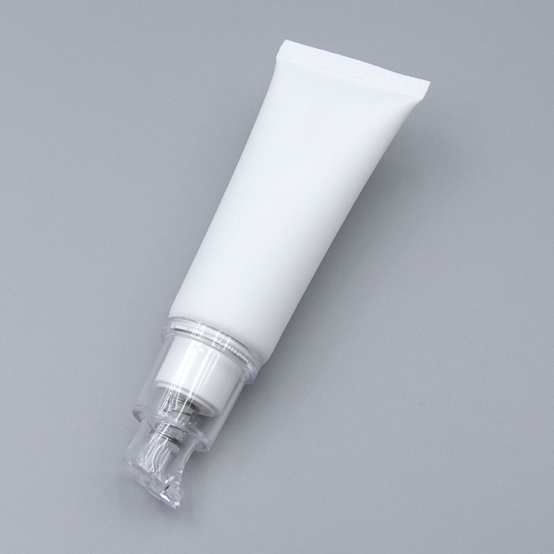 Tubo de PE exprimidor personalizado de 30ML, maquillaje vacío, crema BB, tubo de plástico cosmético, crema facial, bomba prensada, tubo cosmético de plástico suave