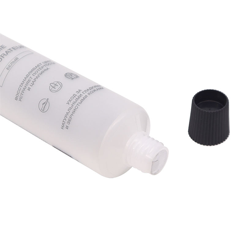 Tubos vacíos de plástico transparente OEM para crema de cuidado facial, crema de manos, pasta de dientes, protector solar, embalaje de champú con tapón de rosca