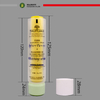 Doble cámara de plástico suave tubo doble 50 ~ 100 ml loción corporal envase de crema para ojos con serigrafía para uso cosmético